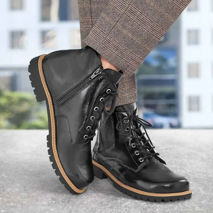 Femme idéalsko Spécial Orthèses|Chaussures À Lacets<Bottines de confort Helvesko : modèle Janelle