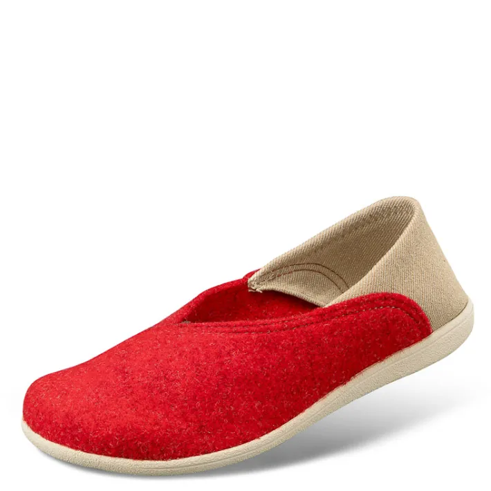 Femme idéalsko Trotteurs / Slippers|Ballerines<Chaussures de confort dansko : modèle Lotti, rouge