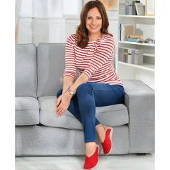 Femme idéalsko Trotteurs / Slippers|Ballerines<Chaussures de confort dansko : modèle Lotti, rouge