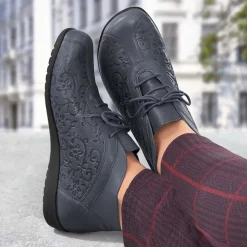 Femme idéalsko Spécial Orthèses|Chaussures À Lacets<Chaussures de confort Helvesko : modèle Mabella, bleu