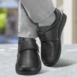 Homme idéalsko Slippers|Spécial Orthèses<Chaussures de confort Helvesko : modèle Armindo, noir