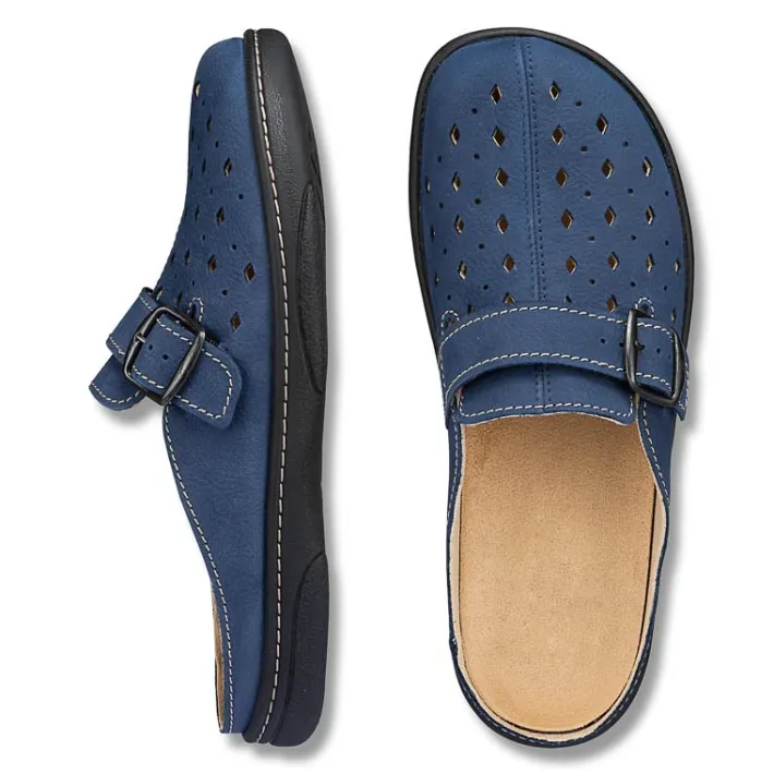 Femme idéalsko Sandales / Mules|Sandales / Mules<Chaussures de confort Helvesko : modèle Doc, bleu