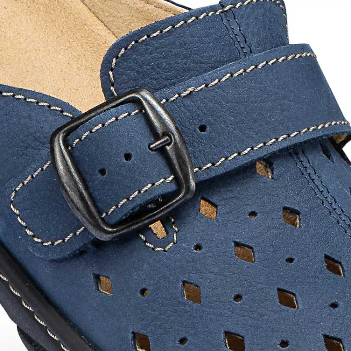 Femme idéalsko Sandales / Mules|Sandales / Mules<Chaussures de confort Helvesko : modèle Doc, bleu