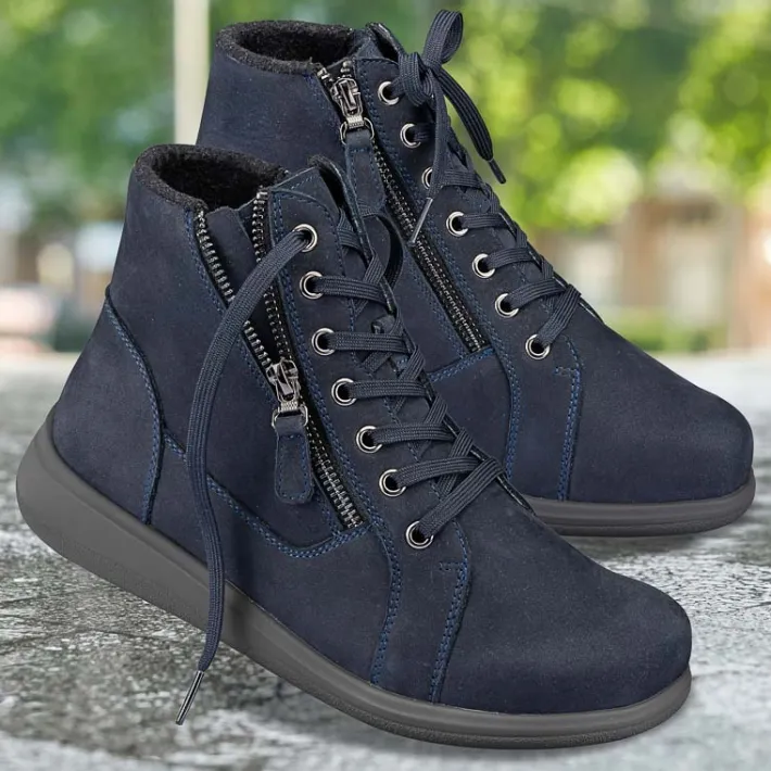 Femme idéalsko Grandes Pointures|Chaussures Loisirs<Chaussures de confort Helvesko : modèle Lavine Tex, bleu