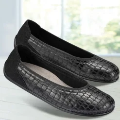 Femme idéalsko Chaussures Pieds Sensibles|Trotteurs / Slippers<Chaussures de confort Helvesko : modèle Aviva, noir