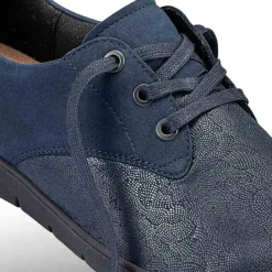 Femme idéalsko Spécial Orthèses|Chaussures À Lacets<Chaussures de confort Helvesko : modèle Dora, bleu foncé