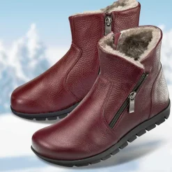 Femme idéalsko Grandes Pointures|Chaussures D'hiver<Chaussures de confort Helvesko : modèle Kadi, lie-de-vin