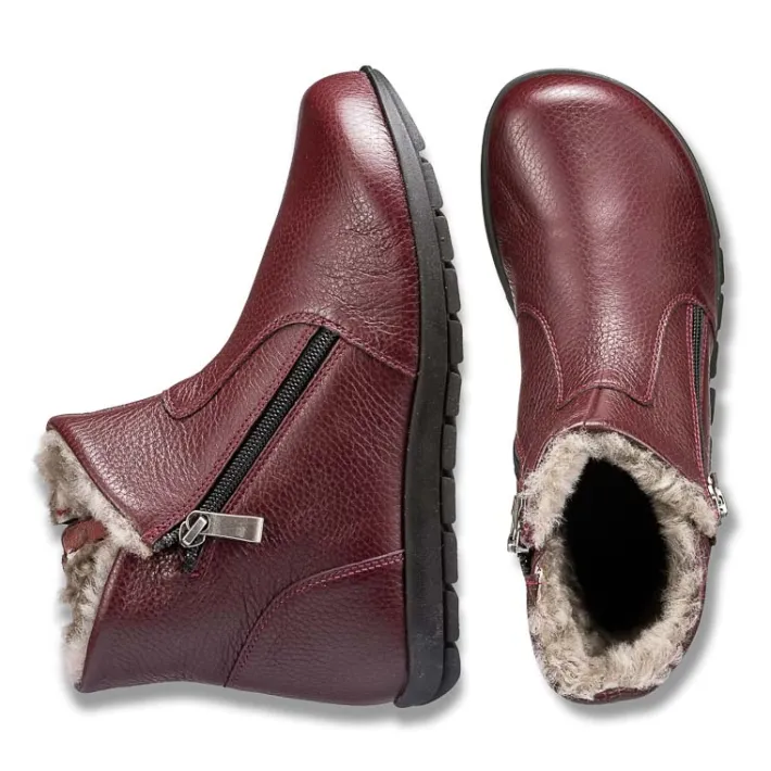 Femme idéalsko Grandes Pointures|Chaussures D'hiver<Chaussures de confort Helvesko : modèle Kadi, lie-de-vin
