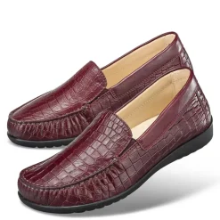 Femme idéalsko Spécial Orthèses|Mocassins<Chaussures de confort Helvesko : modèle Amina, bordeaux