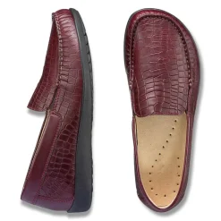 Femme idéalsko Spécial Orthèses|Mocassins<Chaussures de confort Helvesko : modèle Amina, bordeaux