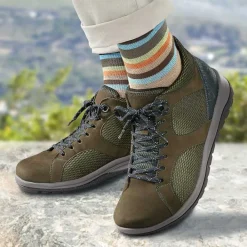 Homme idéalsko Bottes / Bottines<Chaussures de confort Helvesko : modèle Smooth, olive
