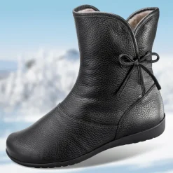 Femme idéalsko Grandes Pointures|Chaussures D'hiver<Chaussures de confort Helvesko : modèle Meret, noir