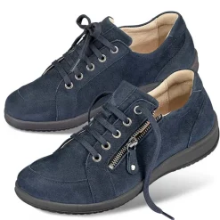 Femme idéalsko Spécial Orthèses|Chaussures À Lacets<Chaussures de confort Helvesko : modèle Verena, bleu foncé