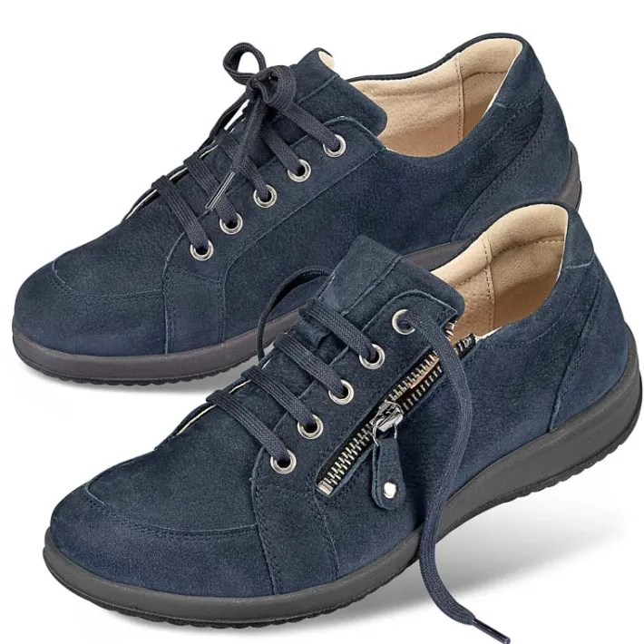 Femme idéalsko Spécial Orthèses|Chaussures À Lacets<Chaussures de confort Helvesko : modèle Verena, bleu foncé