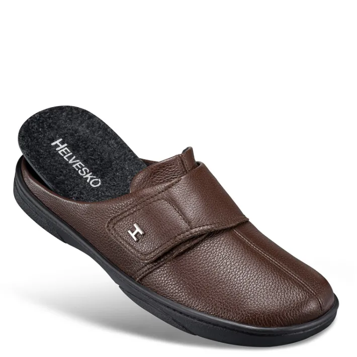 Homme idéalsko Spécial Orthèses|Chaussures À Scratches<Chaussures de confort Helvesko : modèle Hagen, marron