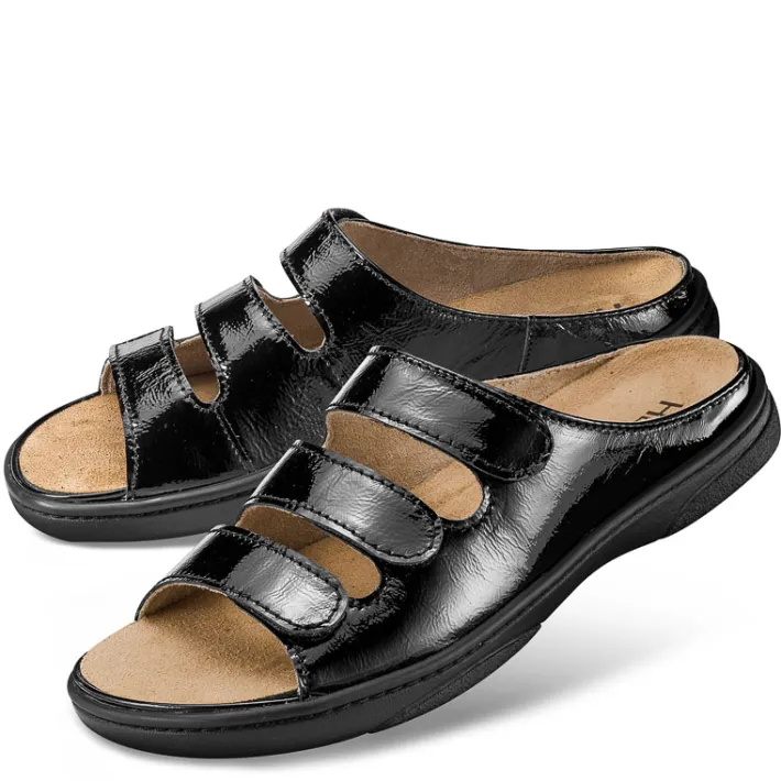 Femme idéalsko Spécial Orthèses|Chaussures À Scratches<Chaussures de confort Helvesko : modèle Xena, noir