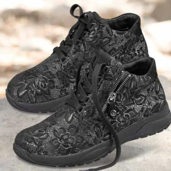 Femme idéalsko Spécial Orthèses|Chaussures À Lacets<Chaussures de confort Helvesko : modèle Vesima, noir