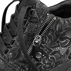 Femme idéalsko Spécial Orthèses|Chaussures À Lacets<Chaussures de confort Helvesko : modèle Vesima, noir