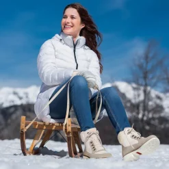 Femme idéalsko Grandes Pointures|Chaussures Loisirs<Chaussures de confort Helvesko : modèle Cortina, gris/blanc