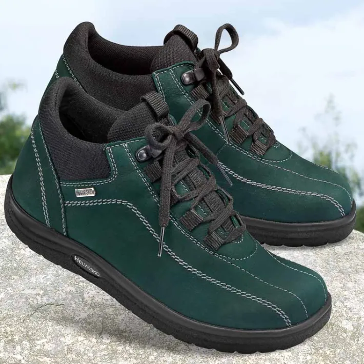 Homme idéalsko Spécial Orthèses|Chaussures À Lacets<Chaussures de confort Helvesko : modèle Louis, vert foncé