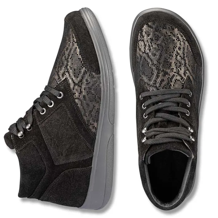 Femme idéalsko Spécial Orthèses|Chaussures À Lacets<Chaussures de confort Helvesko : modèle Paulette, noir