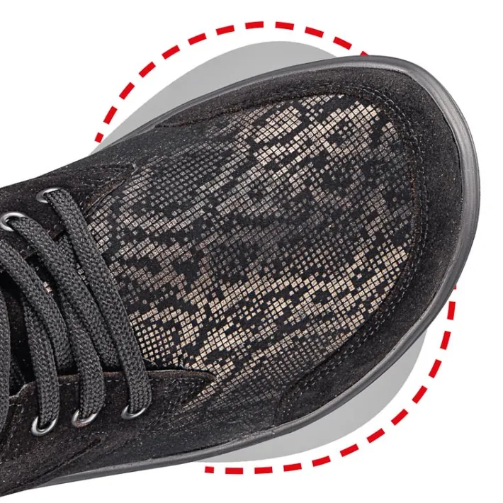 Femme idéalsko Spécial Orthèses|Chaussures À Lacets<Chaussures de confort Helvesko : modèle Paulette, noir
