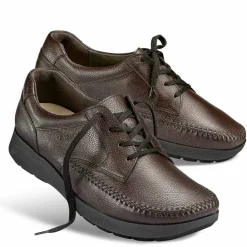Homme idéalsko Spécial Orthèses|Chaussures À Lacets<Chaussures de confort Helvesko : modèle Bent, marron foncé