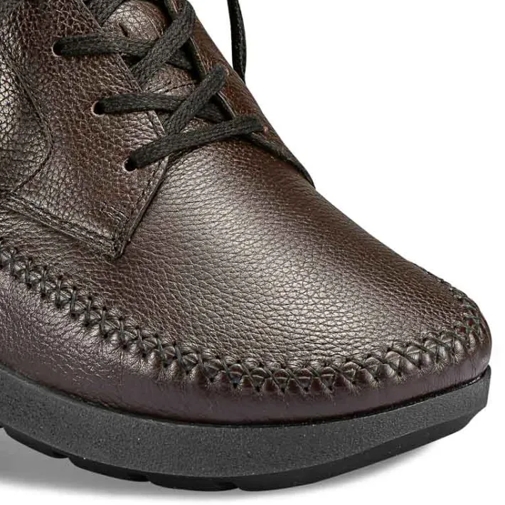 Homme idéalsko Spécial Orthèses|Chaussures À Lacets<Chaussures de confort Helvesko : modèle Bent, marron foncé