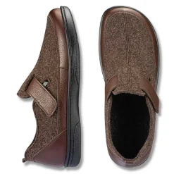 Homme idéalsko Spécial Orthèses|Chaussures À Scratches<Chaussures de confort Helvesko : modèle Falco, marron