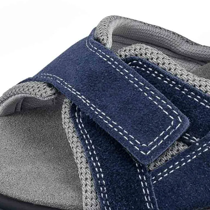 Femme idéalsko Sandales / Mules<Chaussures de confort Helvesko : modèle Bay, bleu