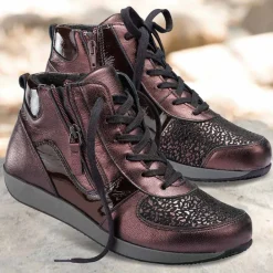 Femme idéalsko Petites Pointures|Grandes Pointures<Chaussures de confort Helvesko : modèle Yuma, bordeaux