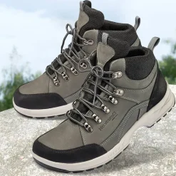 Femme idéalsko Bottes / Bottines|Bottes / Bottines<Chaussures de confort Helvesko : modèle Kitz Tex, noir/gris
