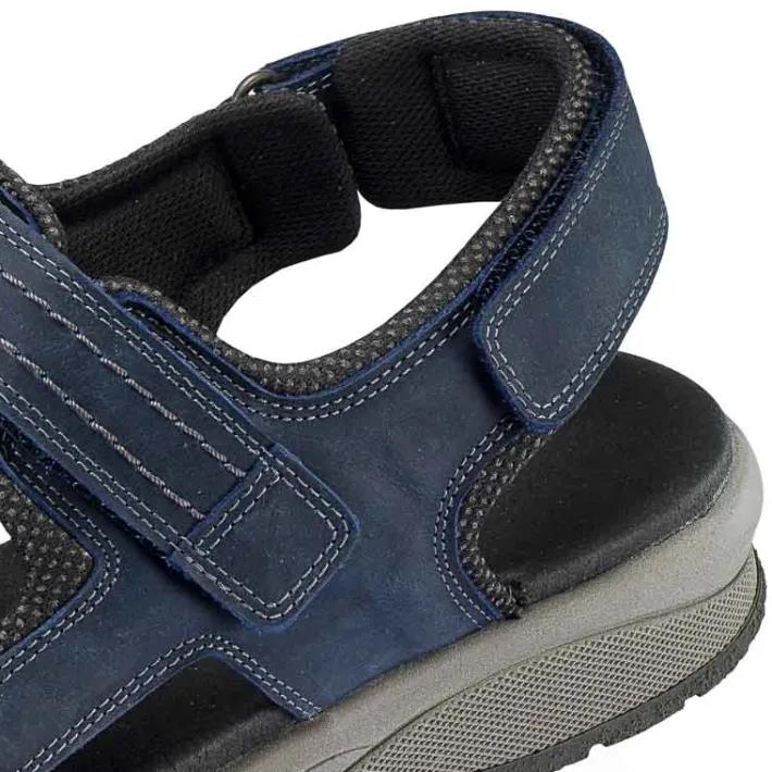Homme idéalsko Sandales / Mules<Chaussures de confort Helvesko : modèle Samuel, bleu