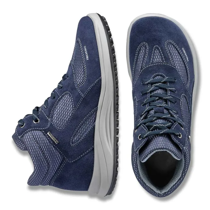 Homme idéalsko Spécial Orthèses|Chaussures À Lacets<Chaussures de confort Helvesko : modèle Tobby Tex, bleu