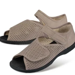 Femme idéalsko Sandales / Mules|Sandales / Mules<Chaussures de confort Helvesko : modèle Globia, gris
