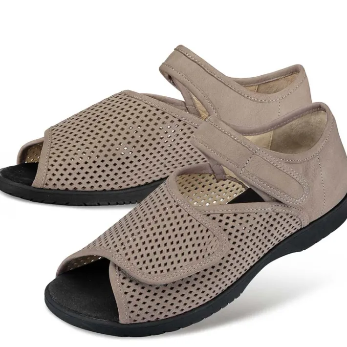 Femme idéalsko Sandales / Mules|Sandales / Mules<Chaussures de confort Helvesko : modèle Globia, gris