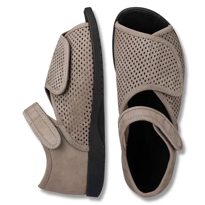 Femme idéalsko Sandales / Mules|Sandales / Mules<Chaussures de confort Helvesko : modèle Globia, gris