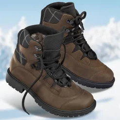 Femme idéalsko Chaussures À Lacets|Bottes / Bottines<Chaussures de confort Helvesko : modèle Sherpa Tex, marron foncé