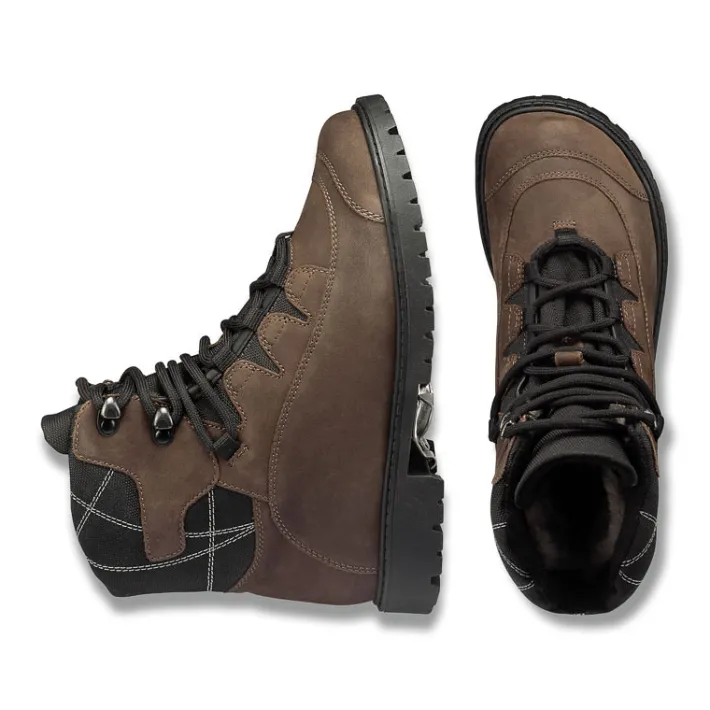 Femme idéalsko Chaussures À Lacets|Bottes / Bottines<Chaussures de confort Helvesko : modèle Sherpa Tex, marron foncé