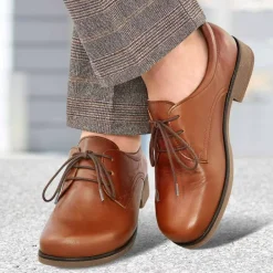 Femme idéalsko Spécial Orthèses|Chaussures À Lacets<Chaussures de confort Helvesko : modèle Josi, marron