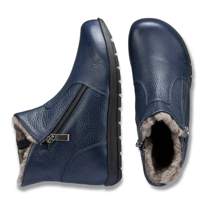 Femme idéalsko Spécial Orthèses|Bottes / Bottines<Chaussures de confort Helvesko : modèle Kadi, bleu foncé