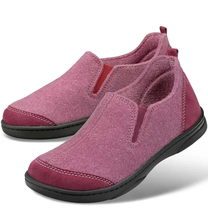 Femme idéalsko Spécial Orthèses|Trotteurs / Slippers<Chaussures de confort Helvesko : modèle Baza, rose
