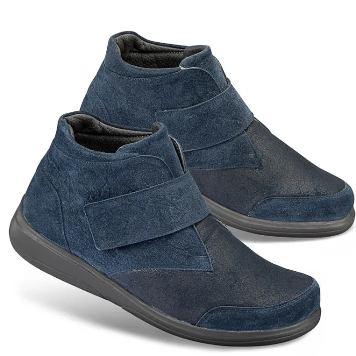 Femme idéalsko Spécial Orthèses|Chaussures À Scratches<Chaussures de confort Helvesko : modèle Niva, bleu