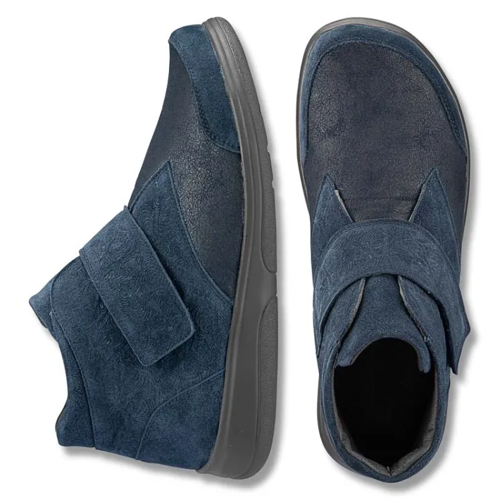 Femme idéalsko Spécial Orthèses|Chaussures À Scratches<Chaussures de confort Helvesko : modèle Niva, bleu