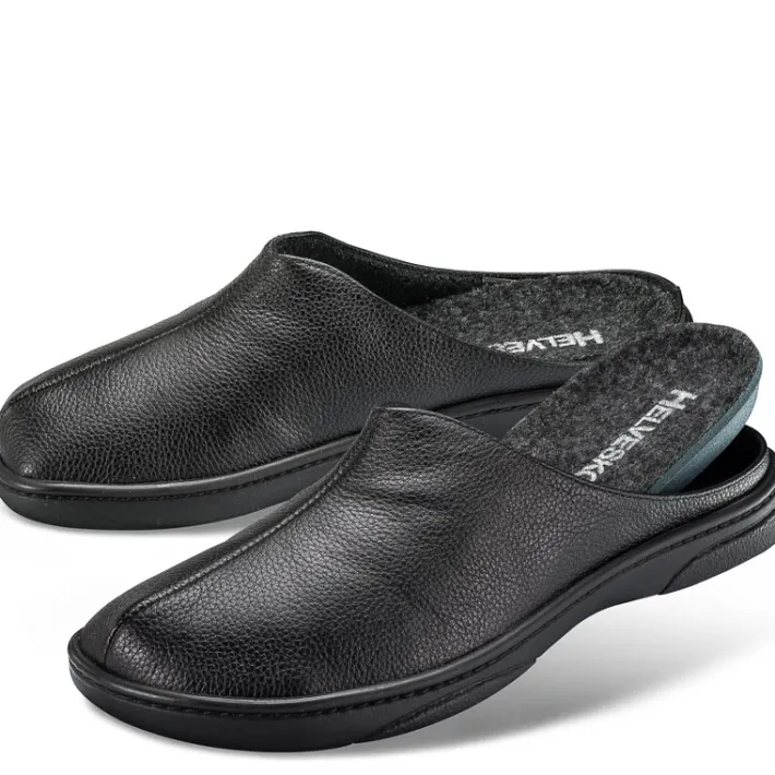 Homme idéalsko Spécial Orthèses|Sandales / Mules<Chaussures de confort Helvesko : modèle Salon, noir