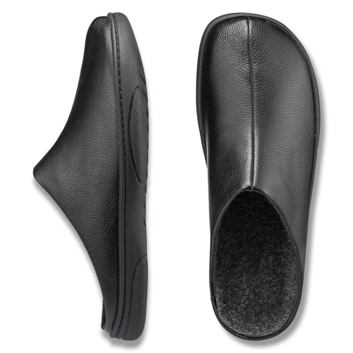 Homme idéalsko Spécial Orthèses|Sandales / Mules<Chaussures de confort Helvesko : modèle Salon, noir