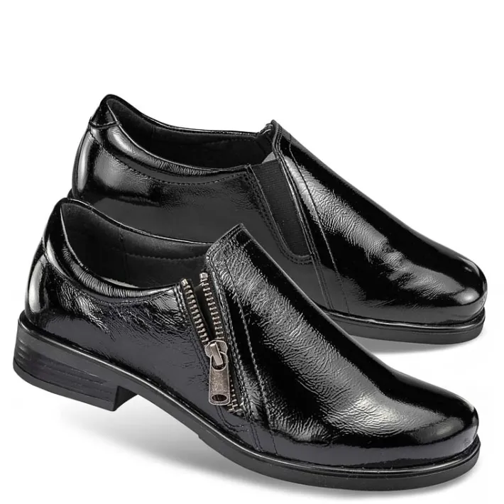 Femme idéalsko Spécial Orthèses|Trotteurs / Slippers<Chaussures de confort Helvesko : modèle Gela, noir