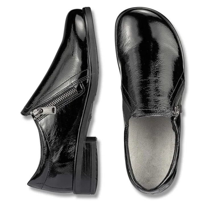 Femme idéalsko Spécial Orthèses|Trotteurs / Slippers<Chaussures de confort Helvesko : modèle Gela, noir