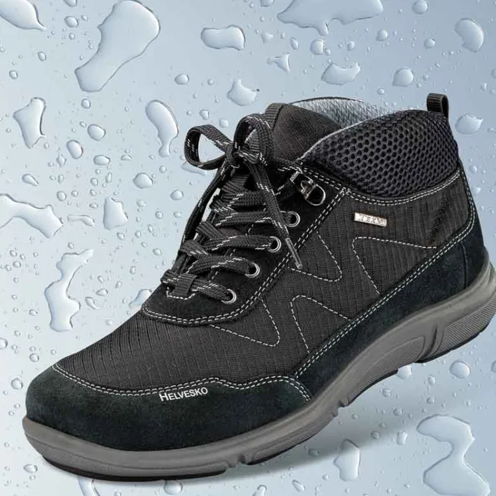 Homme idéalsko Spécial Orthèses|Chaussures À Lacets<Chaussures de confort Helvesko : modèle Toso Tex, noir