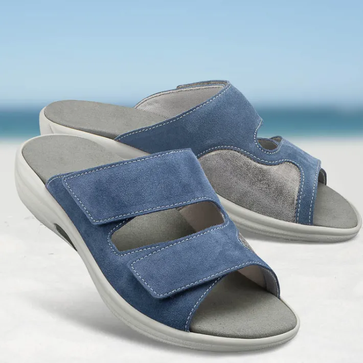 Femme idéalsko Spécial Orthèses|Chaussures À Scratches<Chaussures de confort Helvesko : modèle Helene, coloris jean